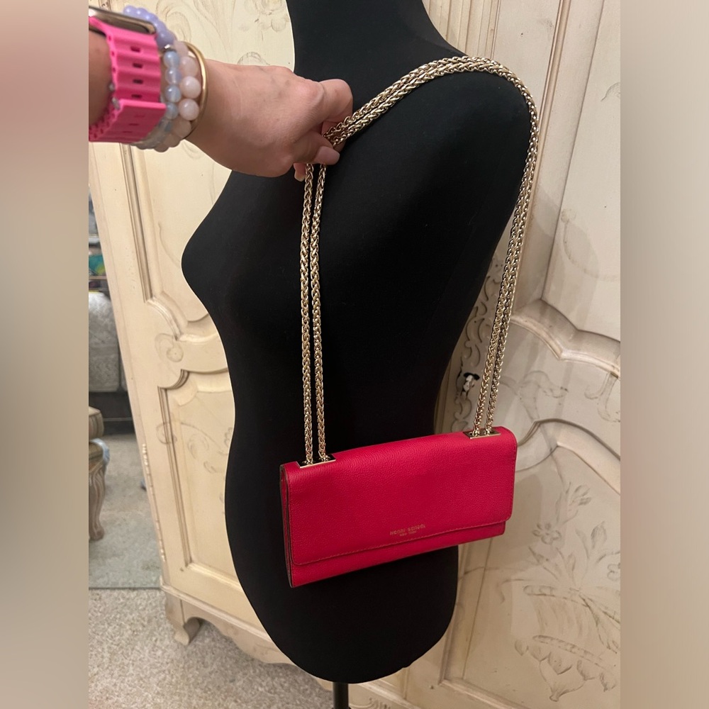Henri Bendel food out wallet purse with gold hardware